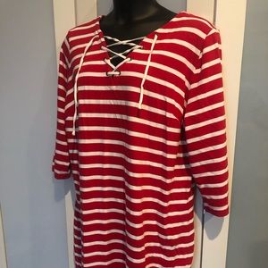 Old Navy 100% Cotton Nautical Striped Dress